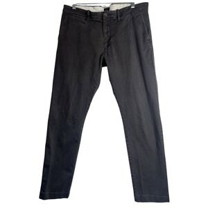 J. Crew 33x32 Men's Pants 484 Slim Fit Stretch Chinos Dk Gray Onyx